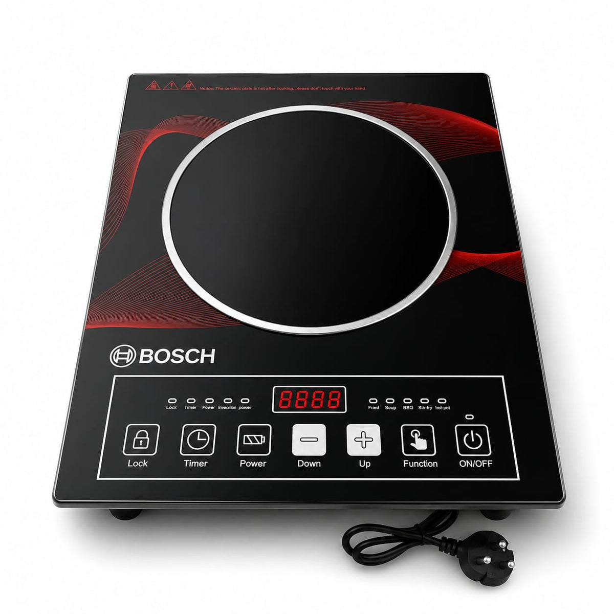 Bosch RBK-12 2200W Infrared Cooktop - Rapid Heating Ceramic Glass Cooker